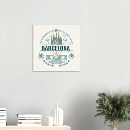 Personalized Travel Canvas – Barcelona Wall Art - Out of Office Outfitters - Home Decor