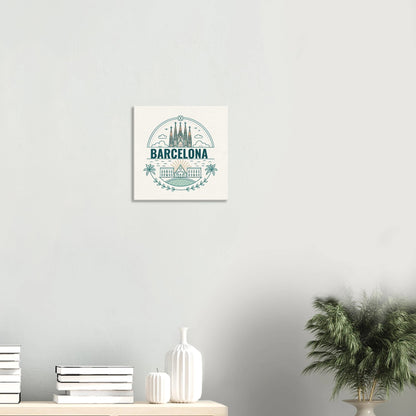 Personalized Travel Canvas – Barcelona Wall Art - Out of Office Outfitters - Home Decor