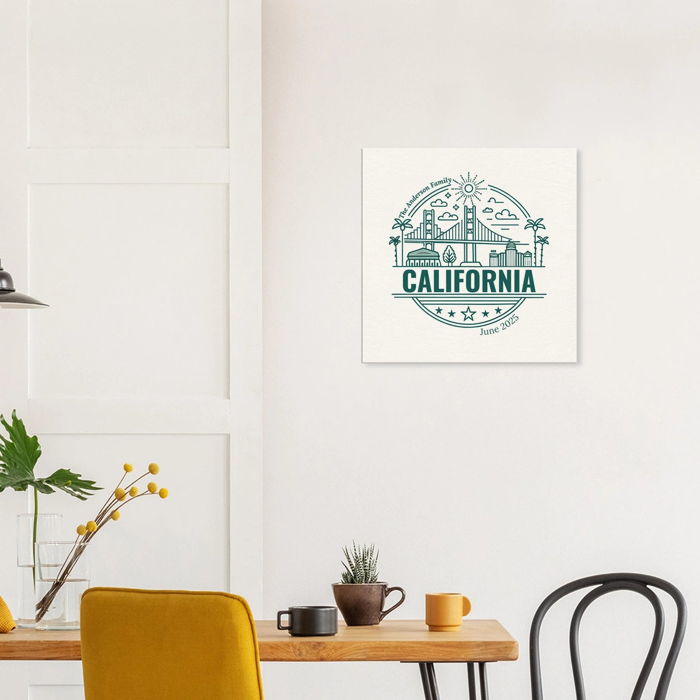Personalized Travel Canvas – California Wall Art - Out of Office Outfitters - Home Decor