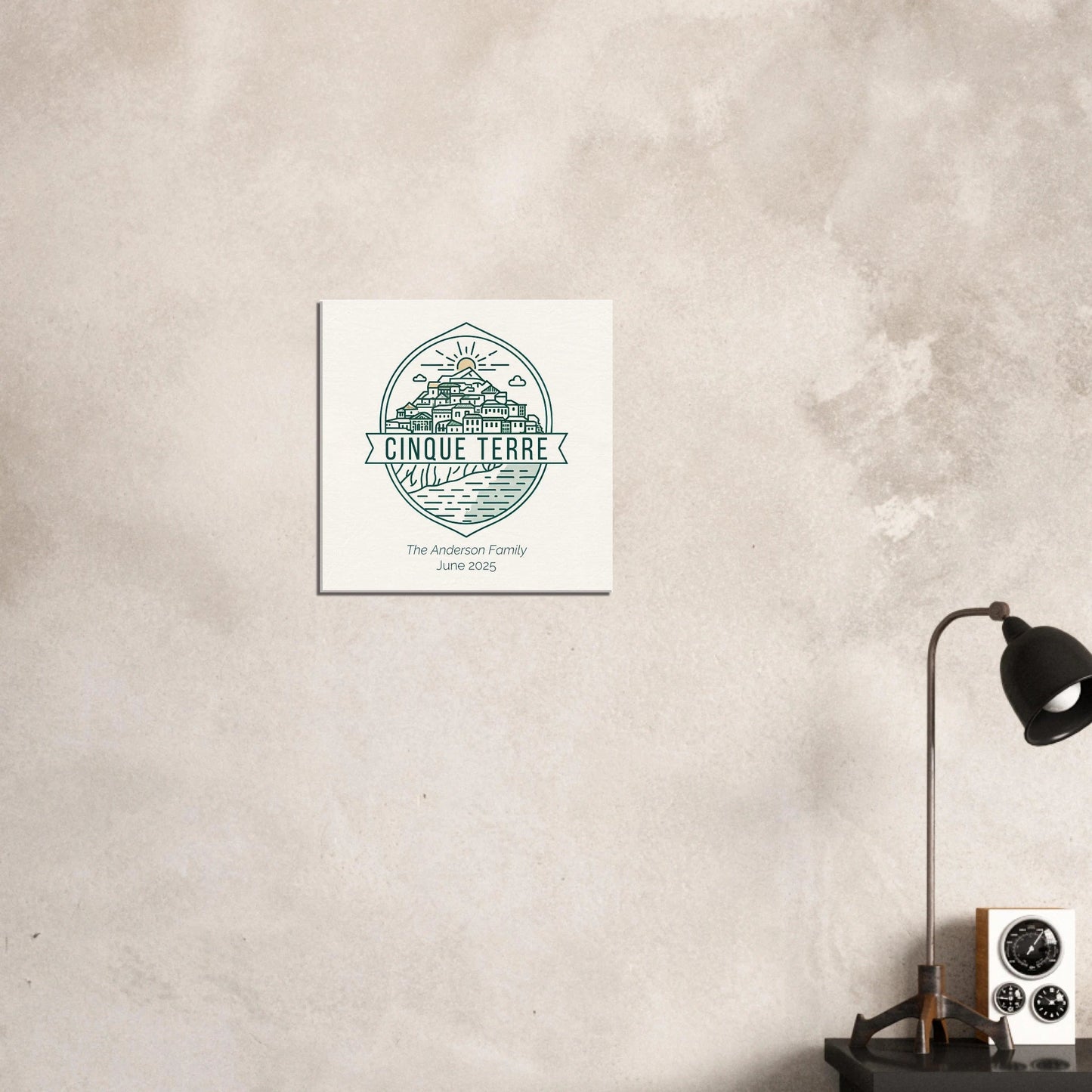 Personalized Travel Canvas – Cinque Terre Wall Art - Out of Office Outfitters - Home Decor