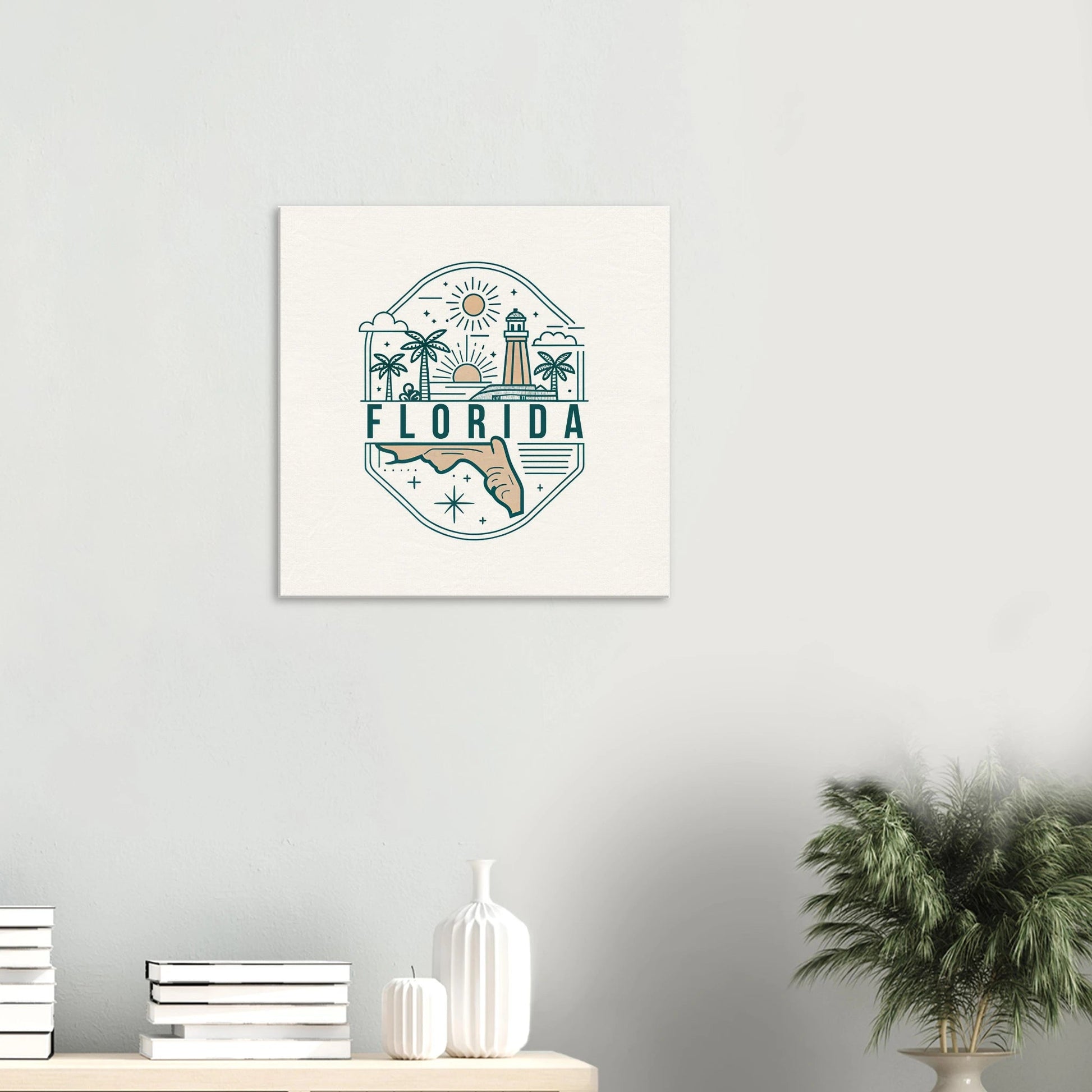 Personalized Travel Canvas – Florida Wall Art - Out of Office Outfitters - Home Decor