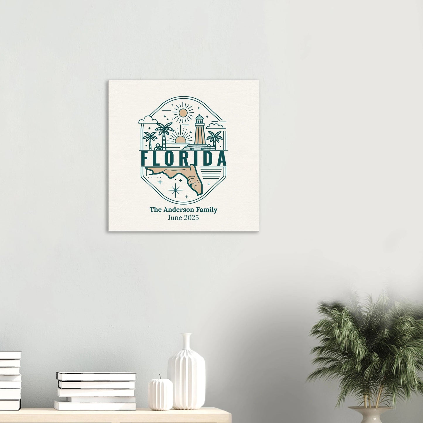 Personalized Travel Canvas – Florida Wall Art - Out of Office Outfitters - Home Decor