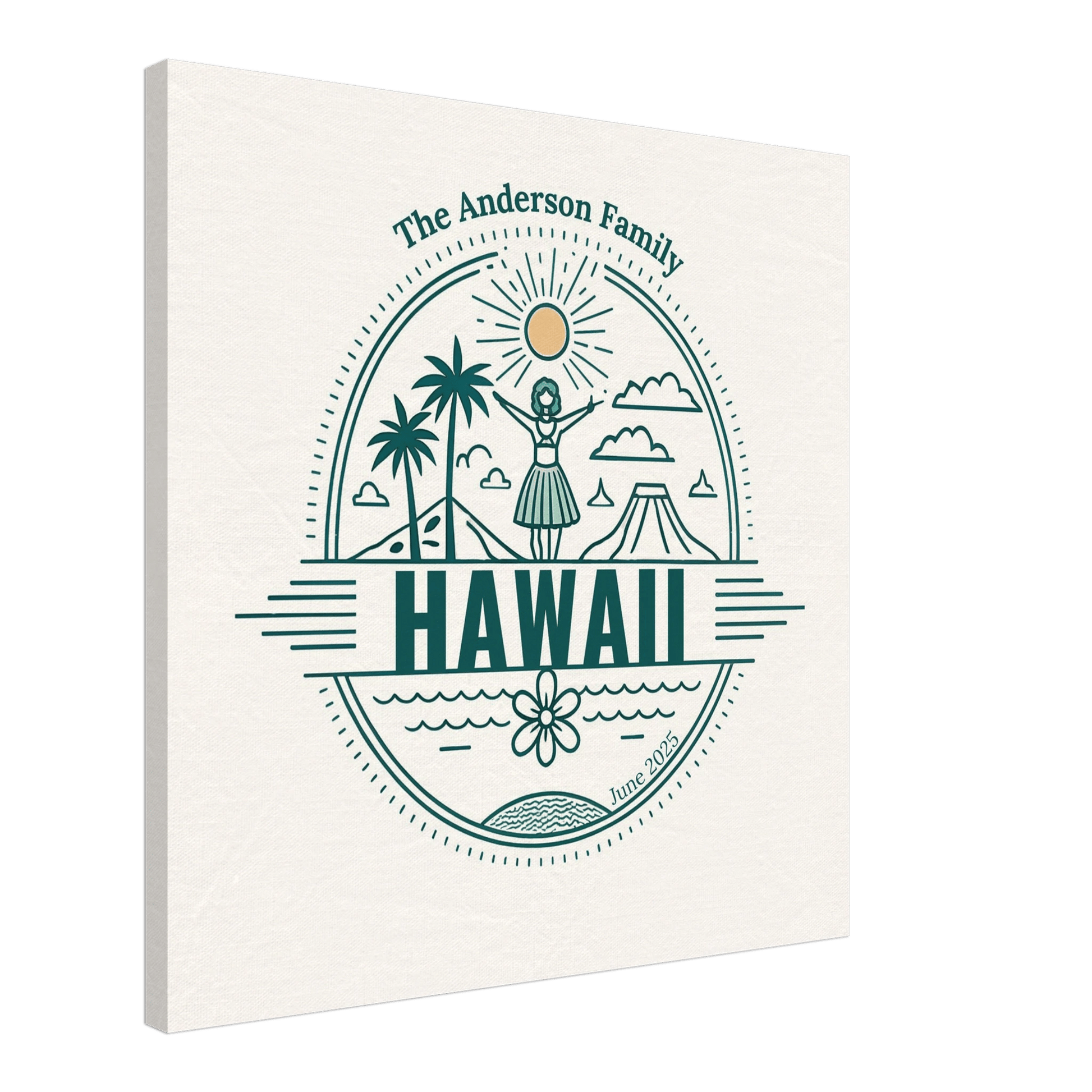 Personalized Travel Canvas – Hawaii Wall Art - Out of Office Outfitters - Home Decor