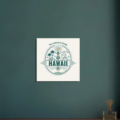 Personalized Travel Canvas – Hawaii Wall Art - Out of Office Outfitters - Home Decor