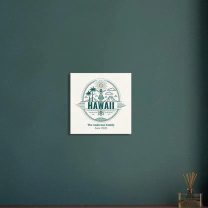 Personalized Travel Canvas – Hawaii Wall Art - Out of Office Outfitters - Home Decor