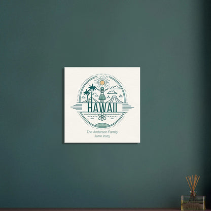 Personalized Travel Canvas – Hawaii Wall Art - Out of Office Outfitters - Home Decor