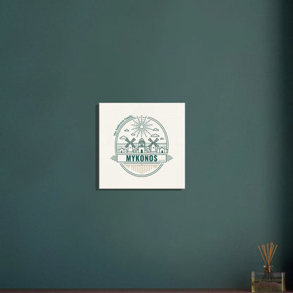 Personalized Travel Canvas – Mykonos Wall Art - Out of Office Outfitters - Home Decor
