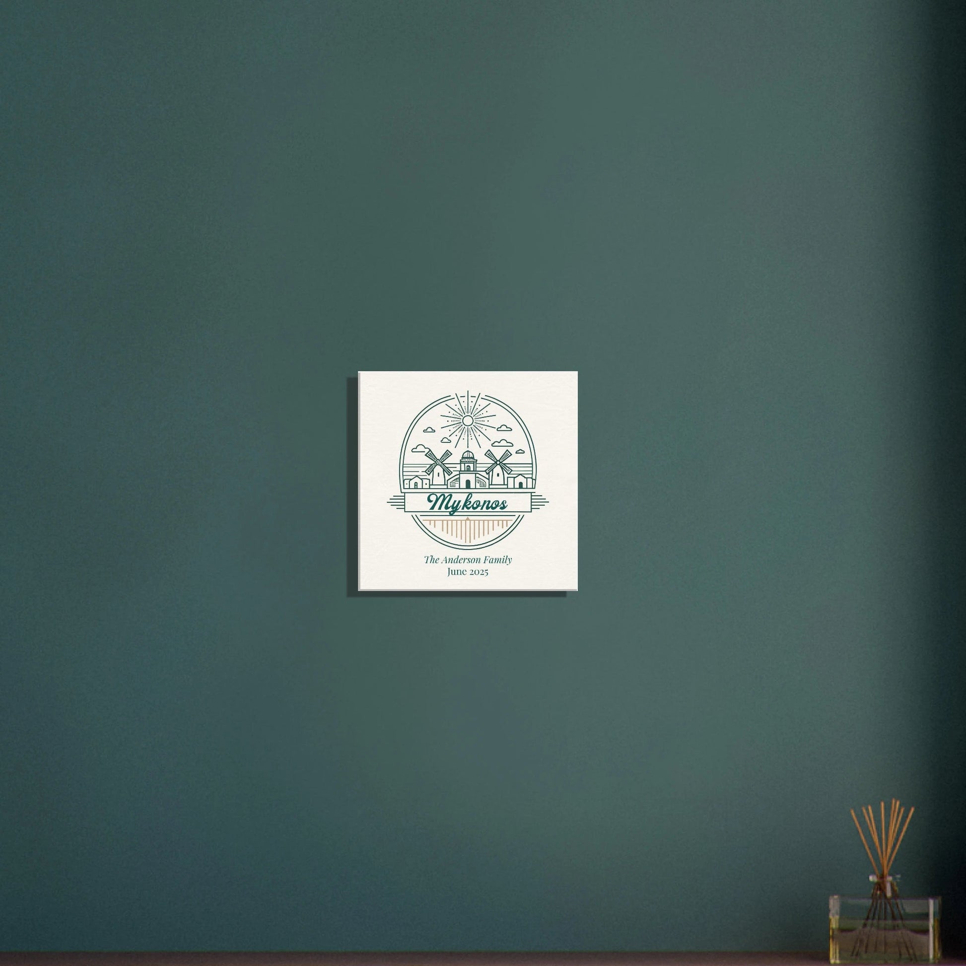 Personalized Travel Canvas – Mykonos Wall Art - Out of Office Outfitters - Home Decor