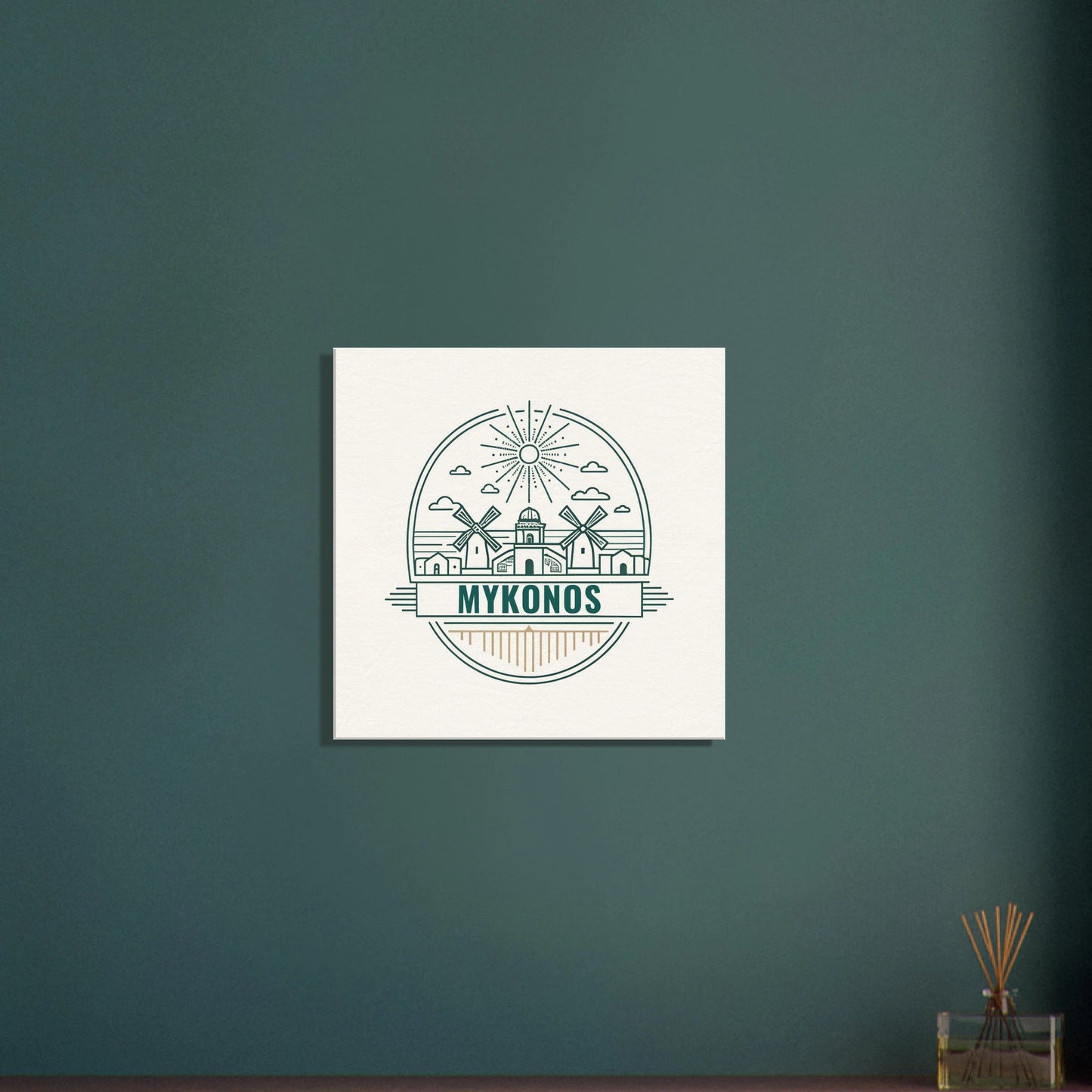 Personalized Travel Canvas – Mykonos Wall Art - Out of Office Outfitters - Home Decor