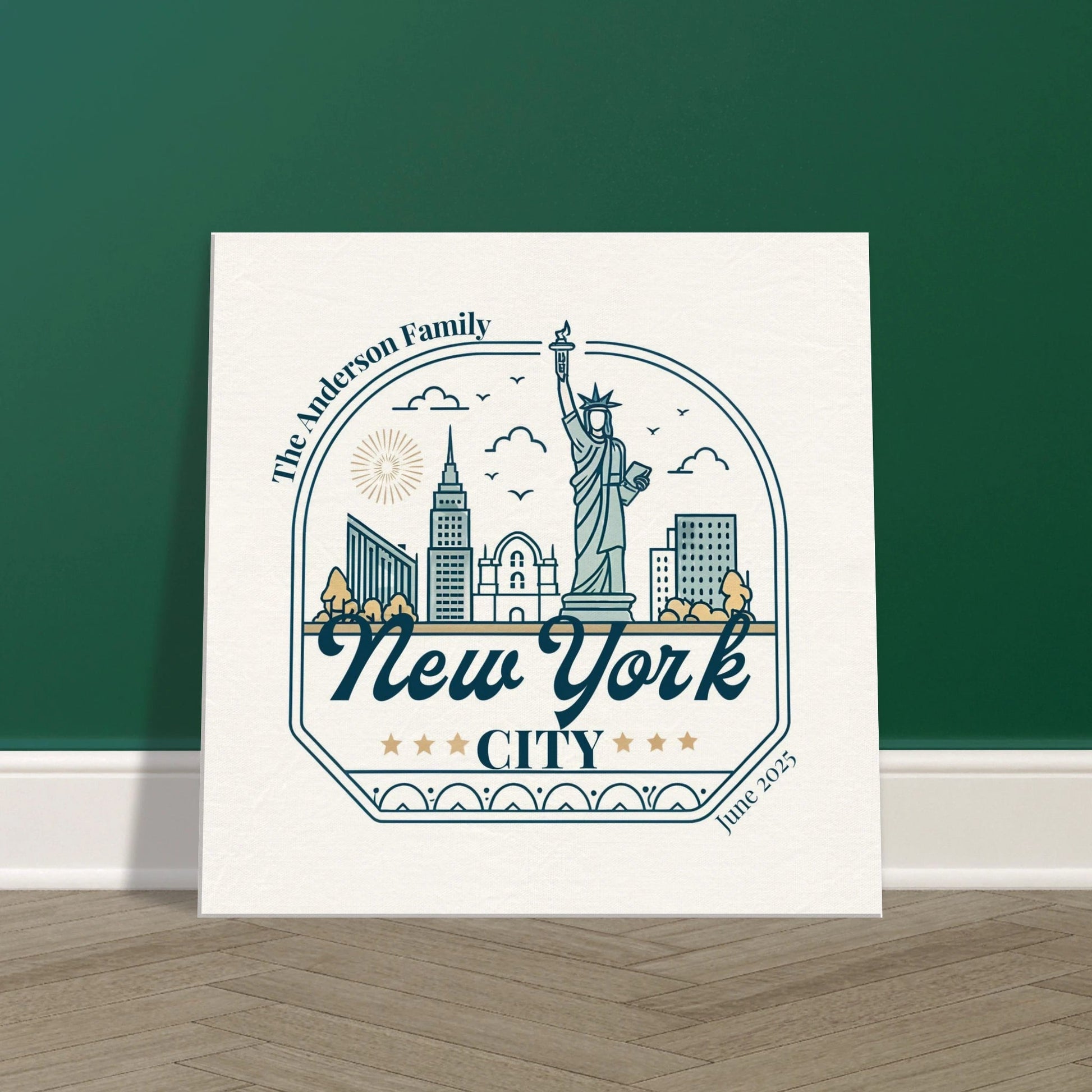 Personalized Travel Canvas – New York Wall Art - Out of Office Outfitters - Home Decor