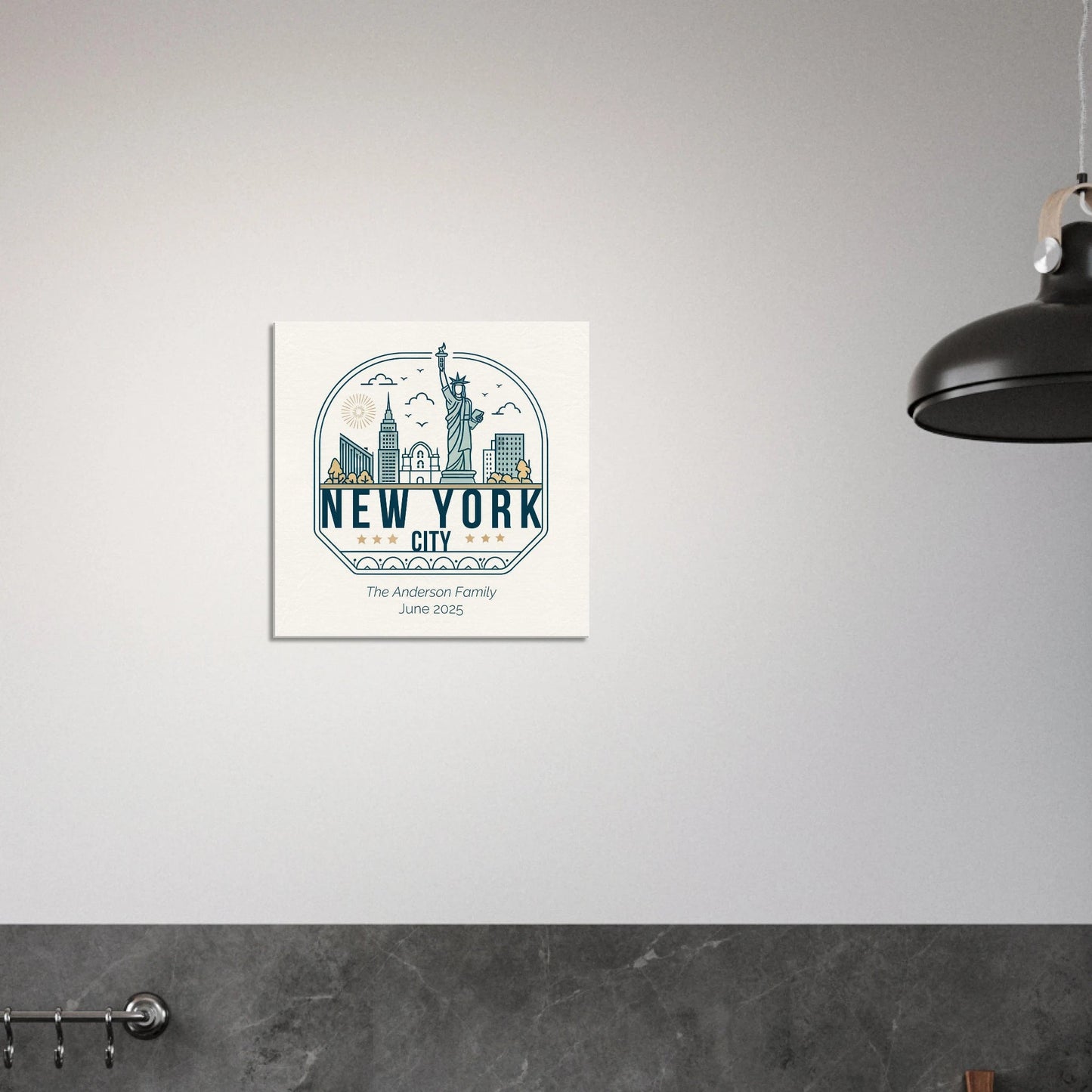 Personalized Travel Canvas – New York Wall Art - Out of Office Outfitters - Home Decor