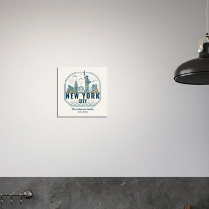 Personalized Travel Canvas – New York Wall Art - Out of Office Outfitters - Home Decor