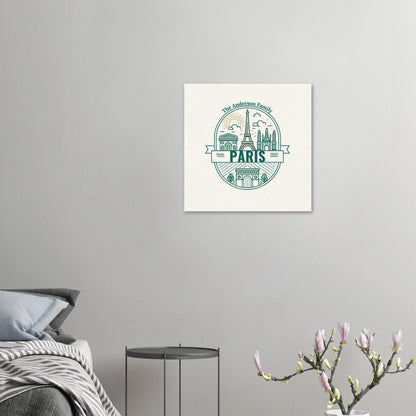 Personalized Travel Canvas – Paris Wall Art - Out of Office Outfitters - Home Decor