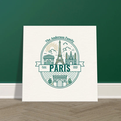 Personalized Travel Canvas – Paris Wall Art - Out of Office Outfitters - Home Decor