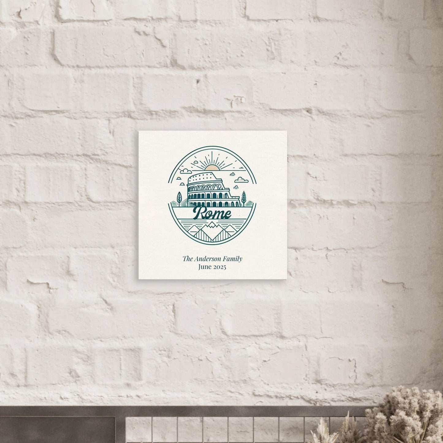 Personalized Travel Canvas – Rome Wall Art - Out of Office Outfitters - Home Decor