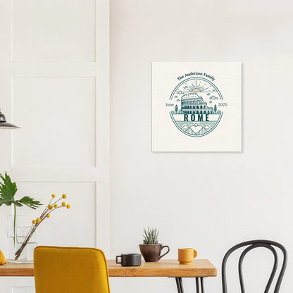 Personalized Travel Canvas – Rome Wall Art - Out of Office Outfitters - Home Decor