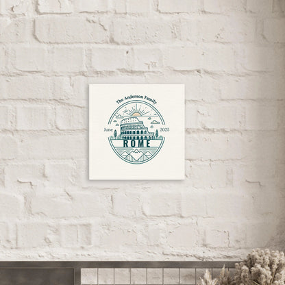 Personalized Travel Canvas – Rome Wall Art - Out of Office Outfitters - Home Decor