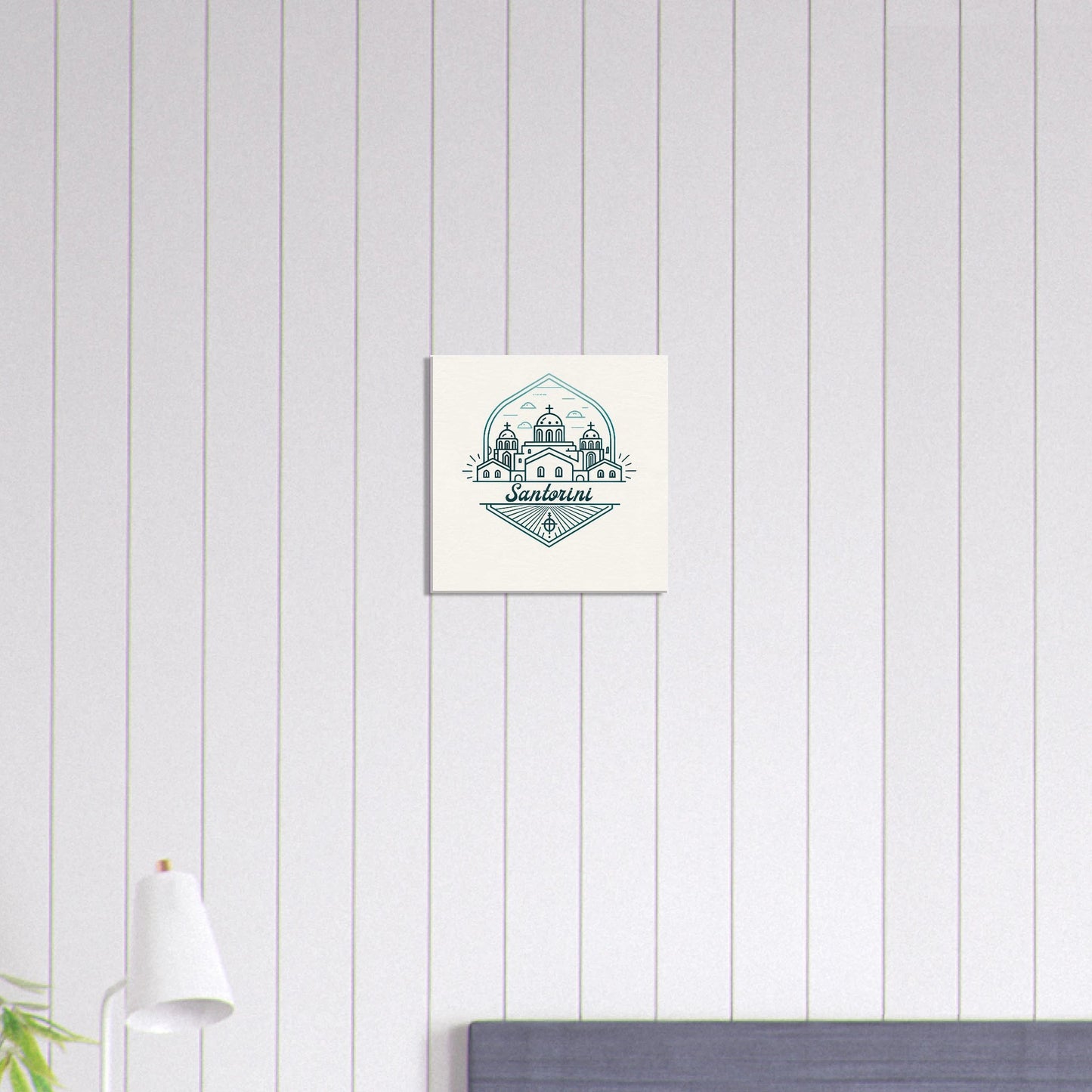 Personalized Travel Canvas – Santorini Wall Art - Out of Office Outfitters - Home Decor