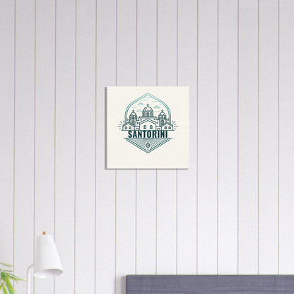 Personalized Travel Canvas – Santorini Wall Art - Out of Office Outfitters - Home Decor