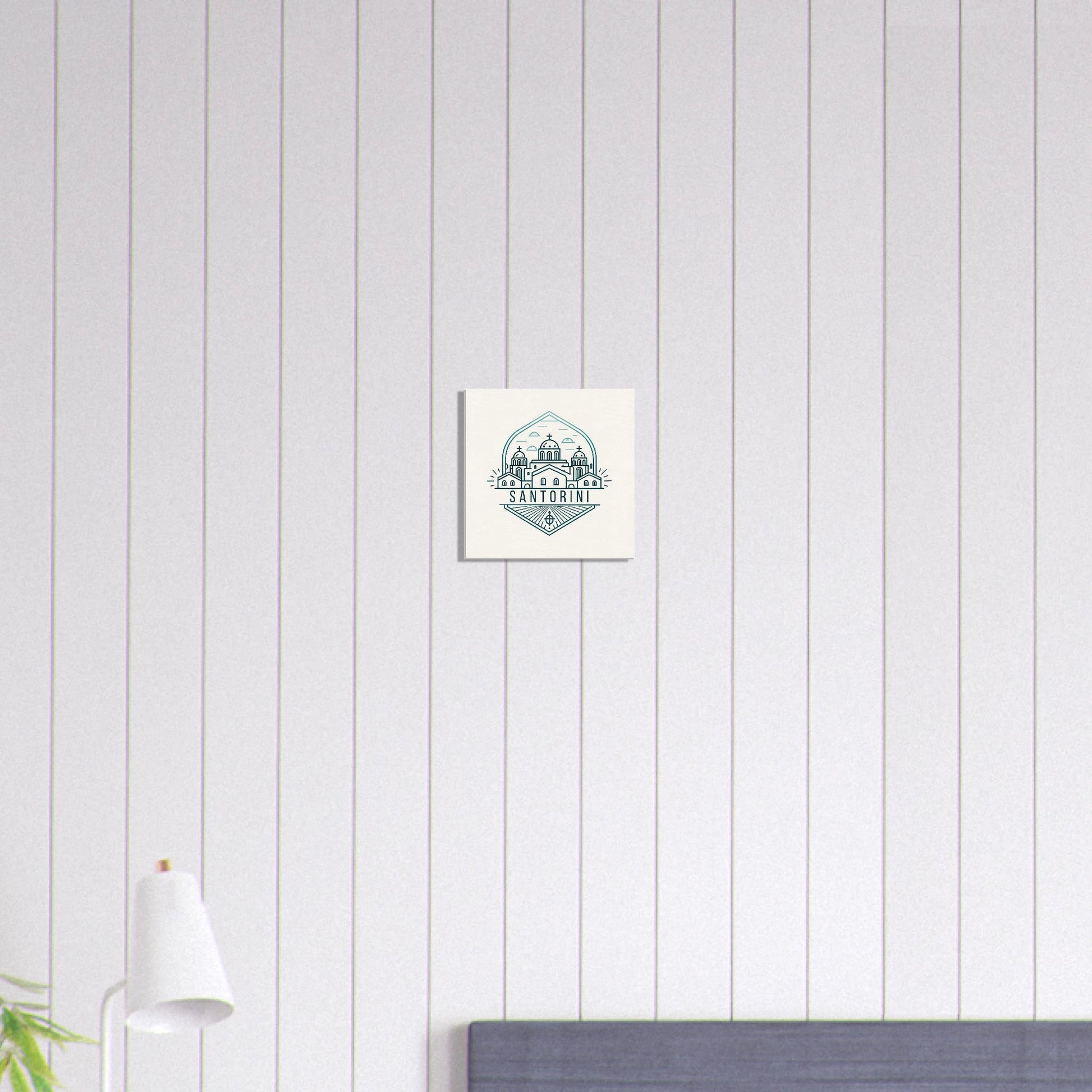 Personalized Travel Canvas – Santorini Wall Art - Out of Office Outfitters - Home Decor