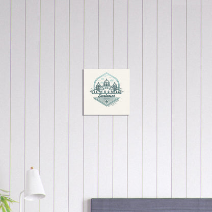 Personalized Travel Canvas – Santorini Wall Art - Out of Office Outfitters - Home Decor