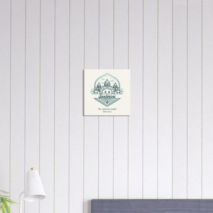 Personalized Travel Canvas – Santorini Wall Art - Out of Office Outfitters - Home Decor