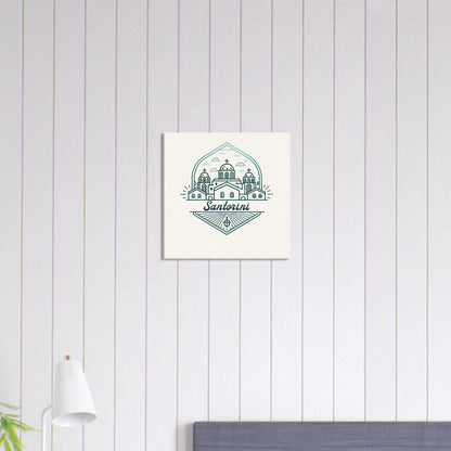 Personalized Travel Canvas – Santorini Wall Art - Out of Office Outfitters - Home Decor