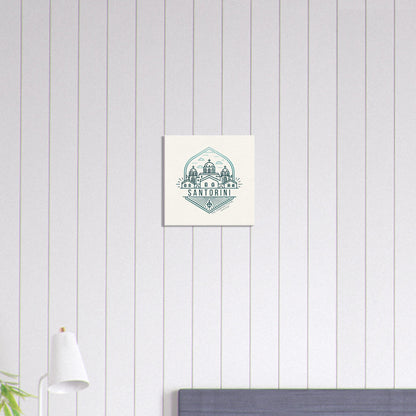 Personalized Travel Canvas – Santorini Wall Art - Out of Office Outfitters - Home Decor