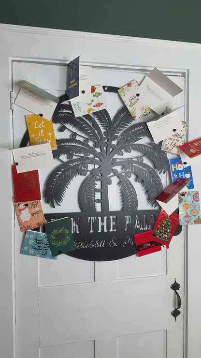 Deck The Palms Christmas Card Display