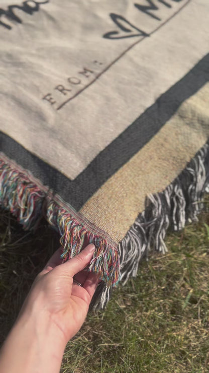 Adventure Loading... Blanket - Woven Keepsake Travel Memory Throw