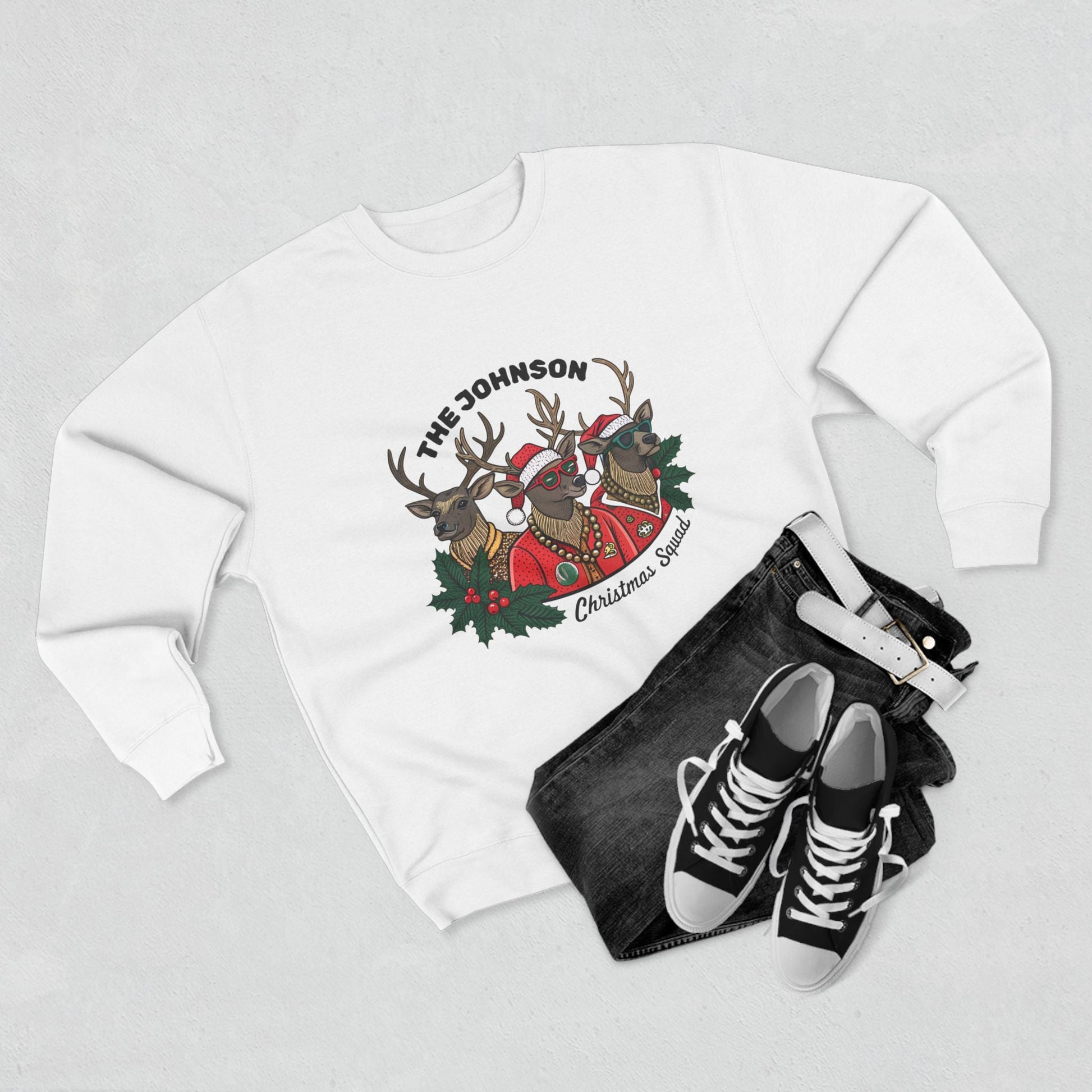 Reindeer Squad Christmas Sweatshirt - Out of Office Outfitters - Sweatshirt