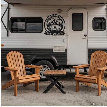 Relax Under the Stars Metal Wall Art - Out of Office Outfitters - Die - Cut Sign