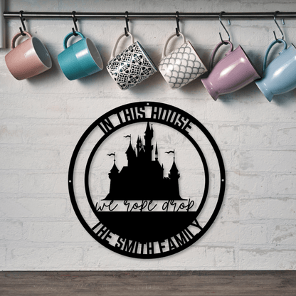 Rope Drop Metal Wall Art - Out of Office Outfitters - Die - Cut Sign