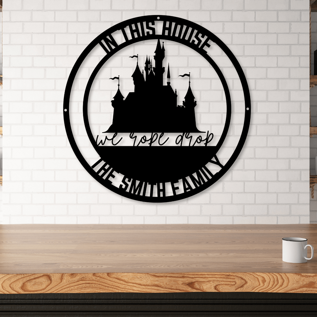 Rope Drop Metal Wall Art - Out of Office Outfitters - Die - Cut Sign