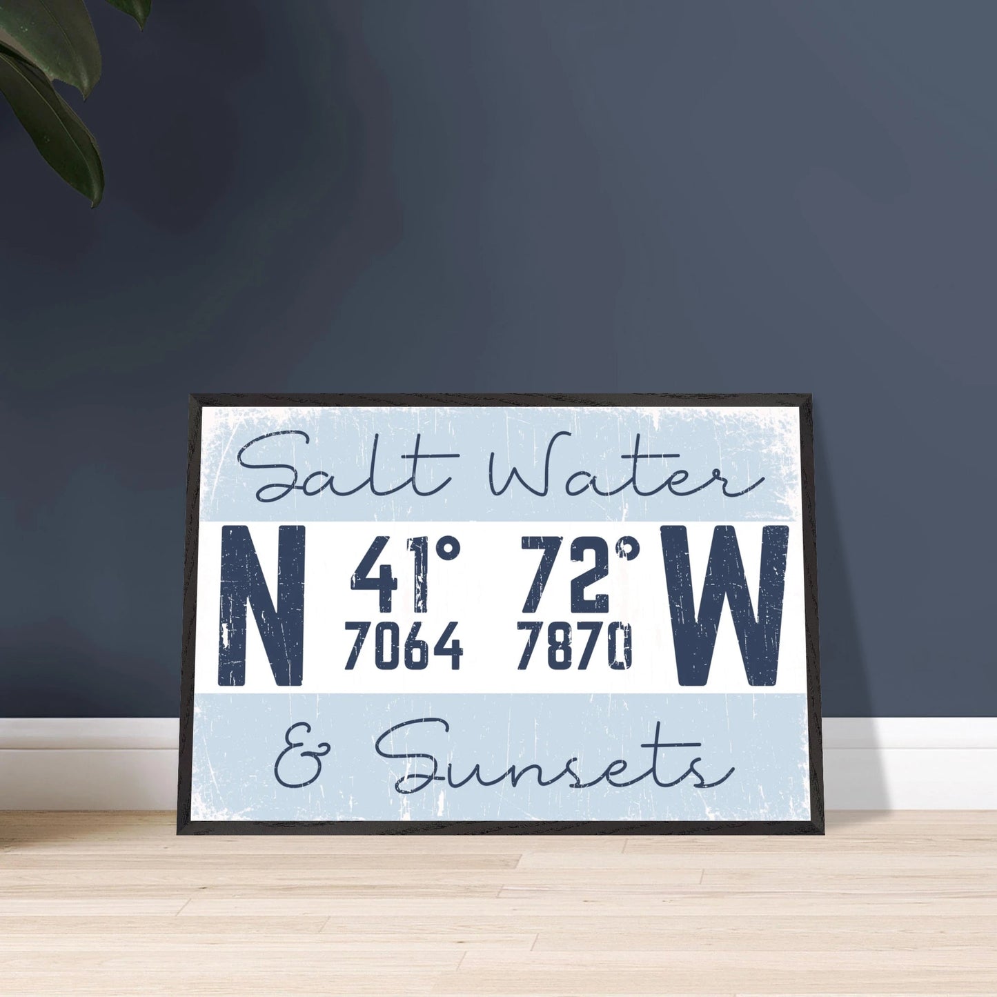 Salt Water & Sunsets Coordinates Canvas Wall Art - Out of Office Outfitters - Print Material