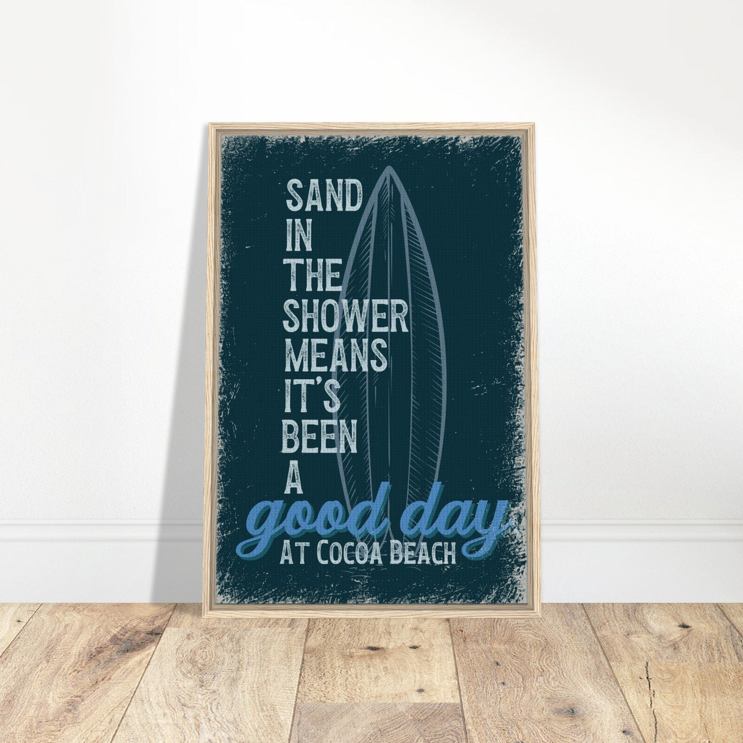 Sand in the Shower Framed Canvas - Out of Office Outfitters - Print Material