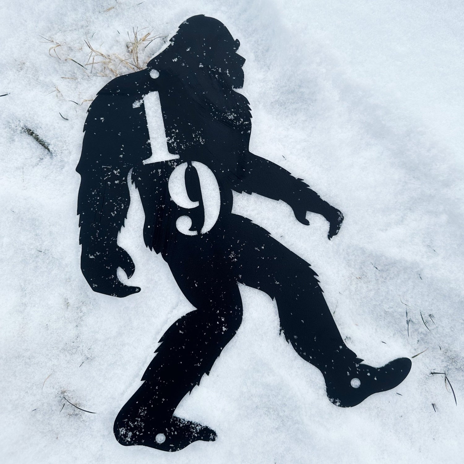 Sasquatch Custom House Number Sign - Out of Office Outfitters - Die - Cut Sign