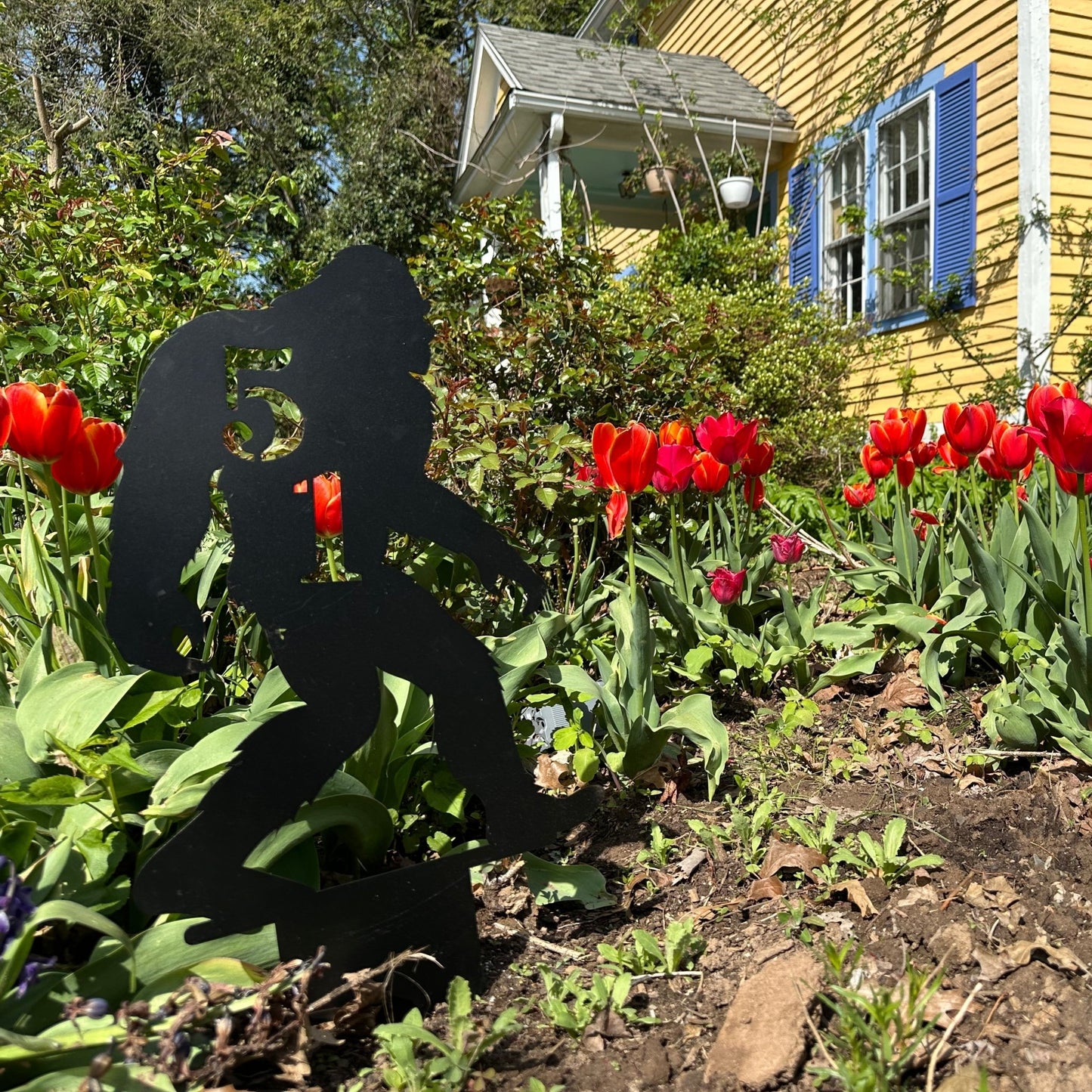 Sasquatch House Number Ground Stake Address Sign - Out of Office Outfitters - Die - Cut Sign