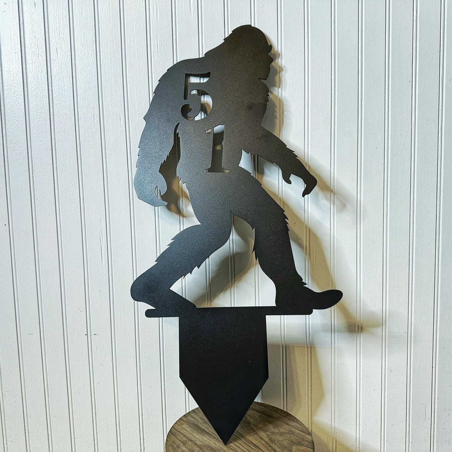 Sasquatch House Number Ground Stake Address Sign - Out of Office Outfitters - Die - Cut Sign