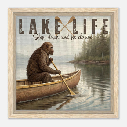 Sasquatch Lake Life Canvas Wall Art - Out of Office Outfitters - Print Material
