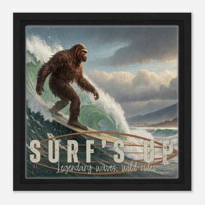 Sasquatch Surf's Up Wall art - Out of Office Outfitters - Print Material