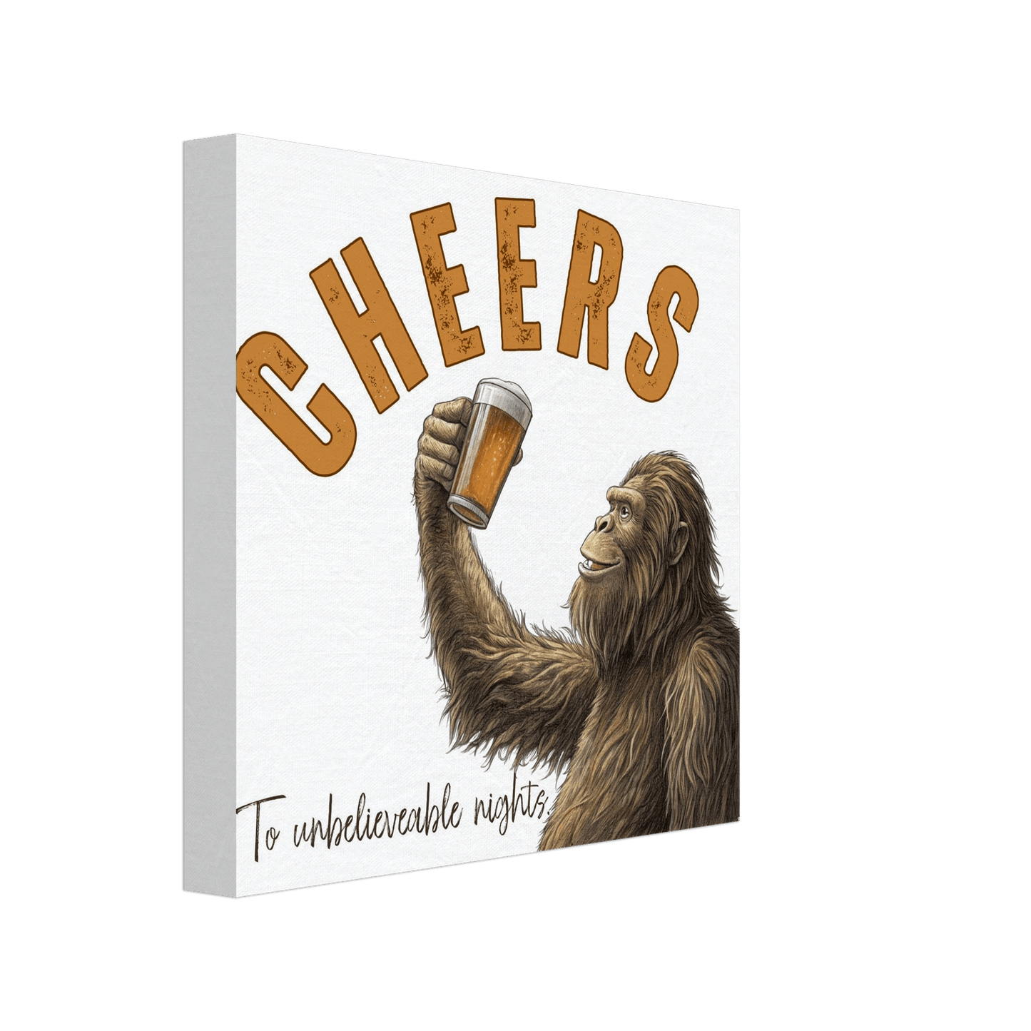 Sasquatch Unbelievable Nights Canvas Wall art - Out of Office Outfitters - Print Material