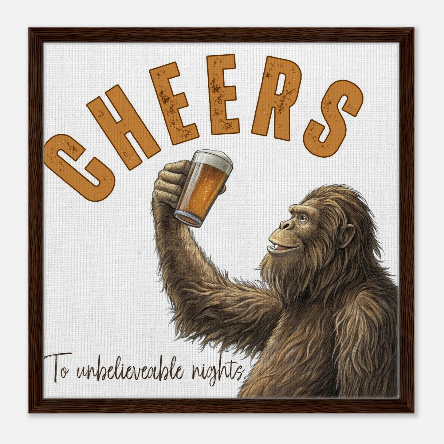 Sasquatch Unbelievable Nights Canvas Wall art - Out of Office Outfitters - Print Material