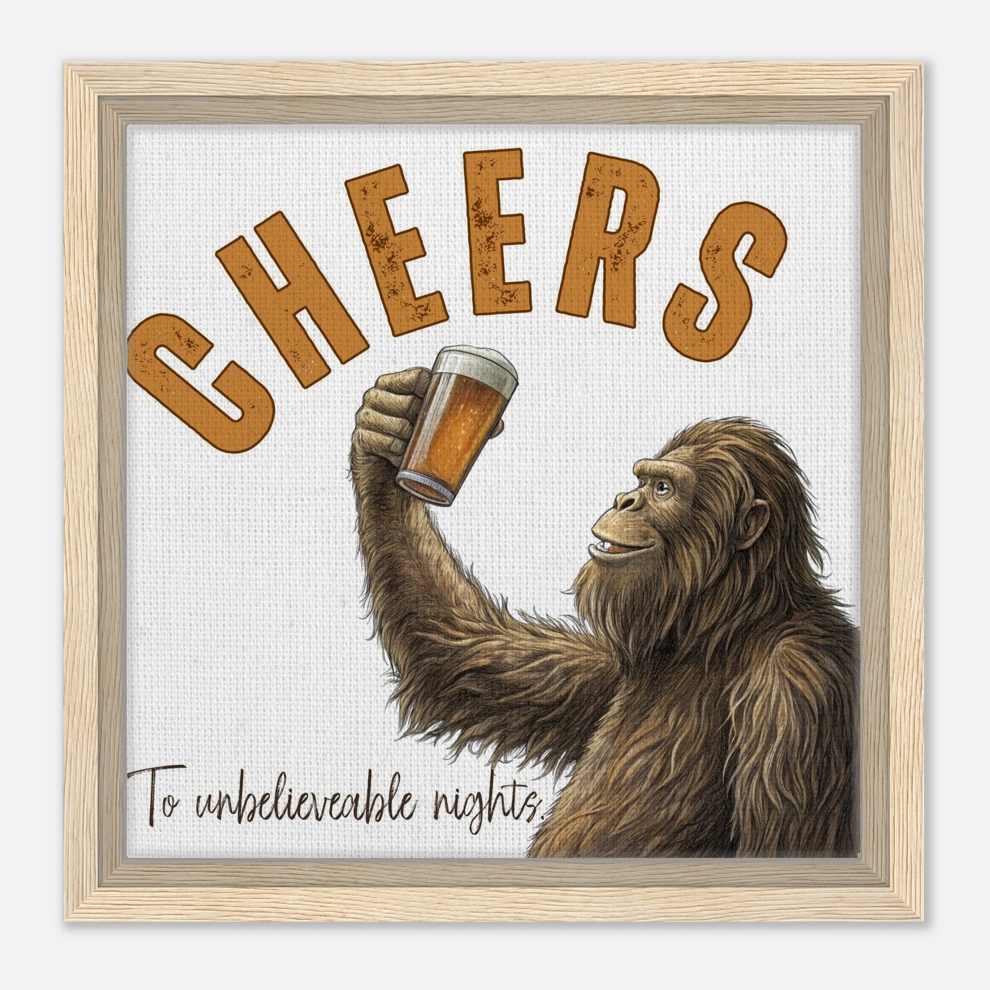Sasquatch Unbelievable Nights Canvas Wall art - Out of Office Outfitters - Print Material