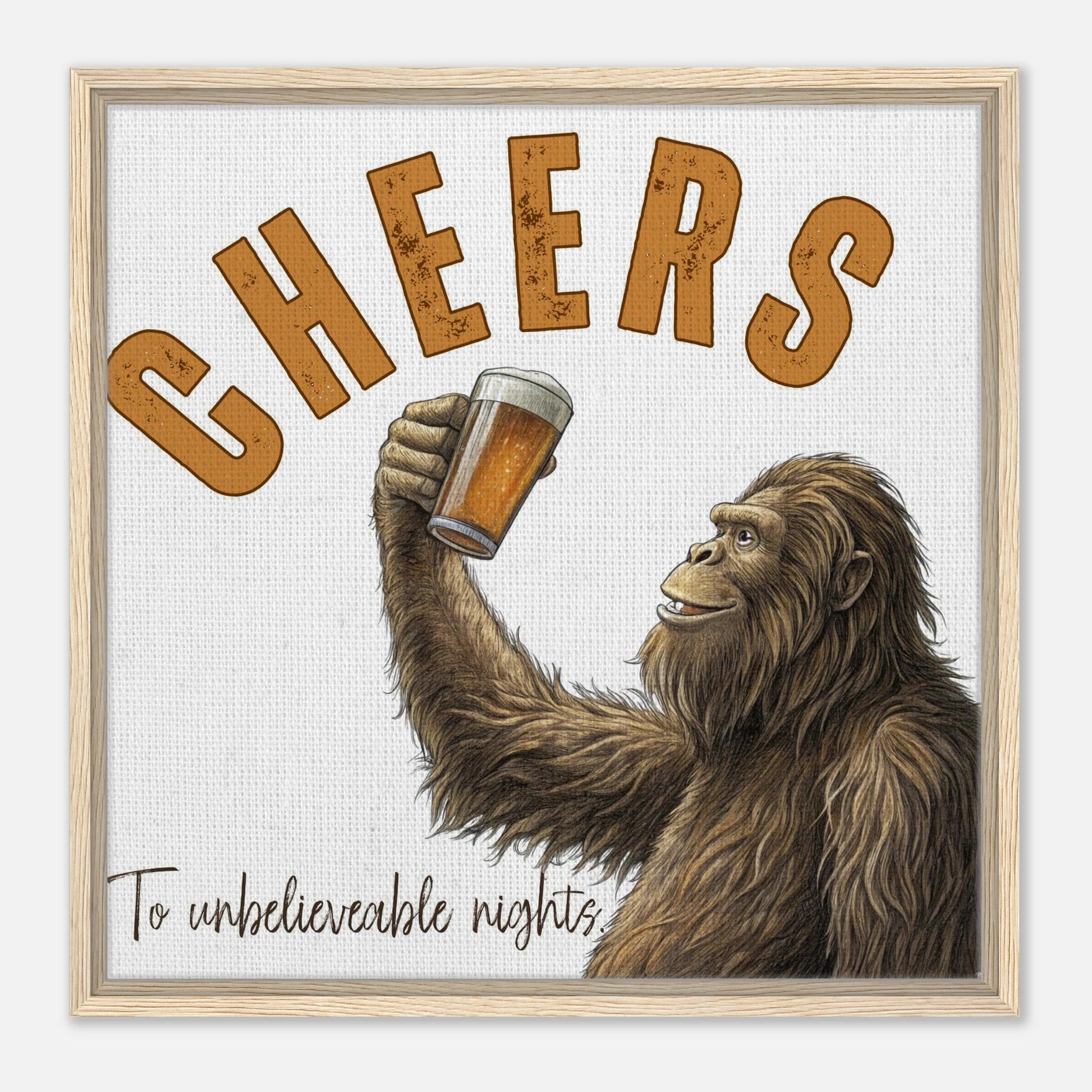 Sasquatch Unbelievable Nights Canvas Wall art - Out of Office Outfitters - Print Material