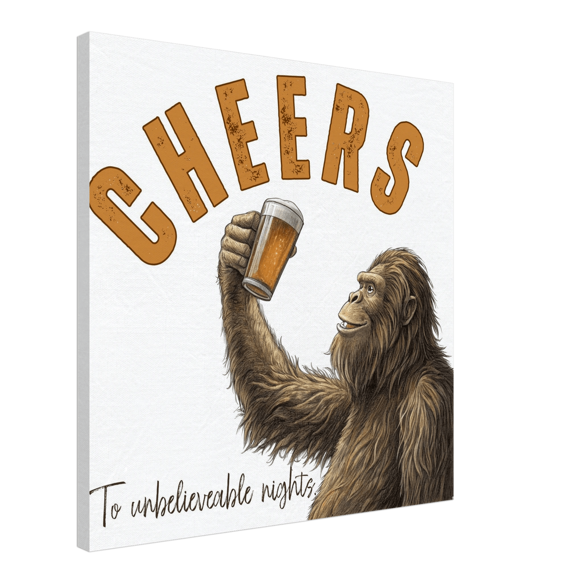 Sasquatch Unbelievable Nights Canvas Wall art - Out of Office Outfitters - Print Material