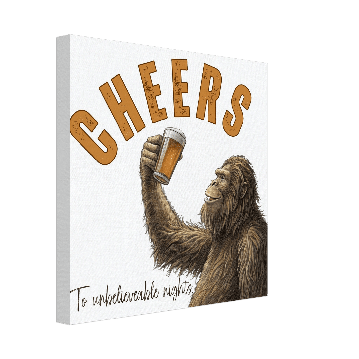 Sasquatch Unbelievable Nights Canvas Wall art - Out of Office Outfitters - Print Material