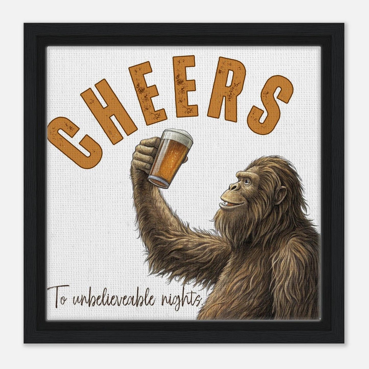 Sasquatch Unbelievable Nights Canvas Wall art - Out of Office Outfitters - Print Material