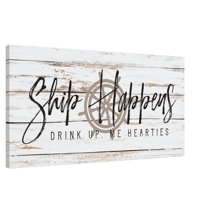 Ship Happens Canvas Wall Art - Out of Office Outfitters - Print Material