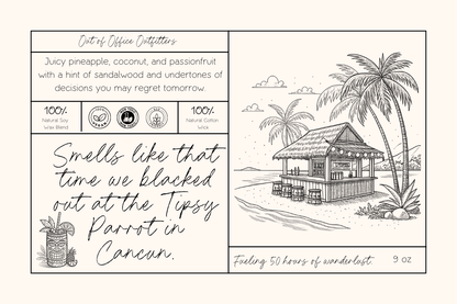 Smells like that time when... Personalized Giftable Candle for Travelers - Out of Office Outfitters - Home Decor